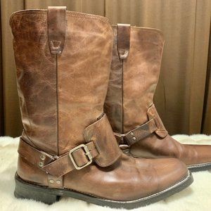 John Varvatos Men's Harness/Buckle Moto Boots - 13